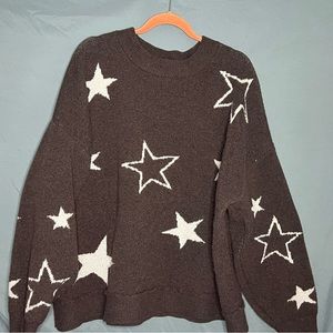 SOLDgrey star sweater